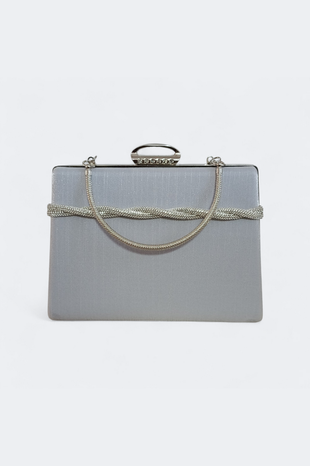 Silver Embellished Evening Bag - Custom Design