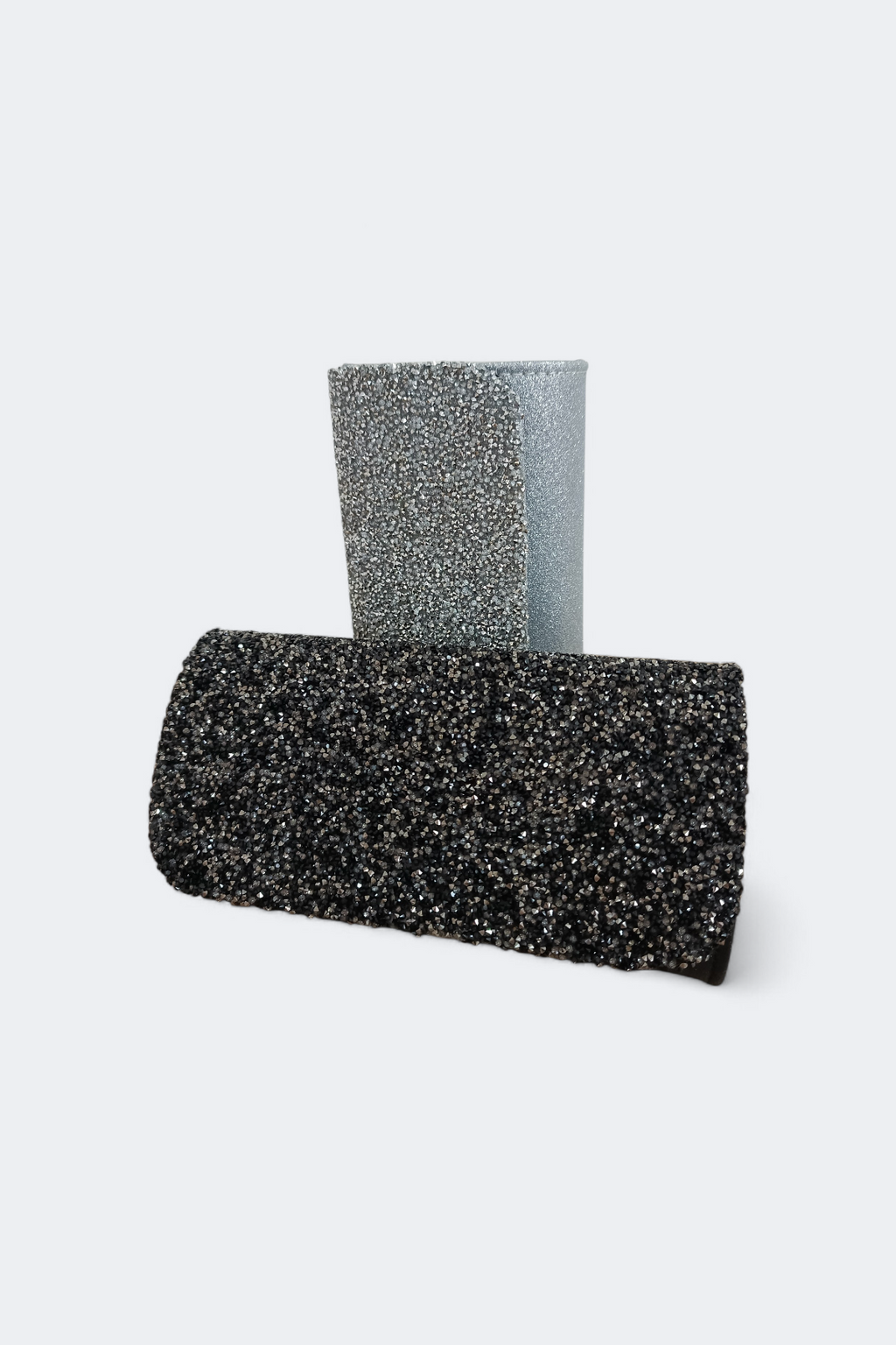 Black Crystal Stone Clutch Bag