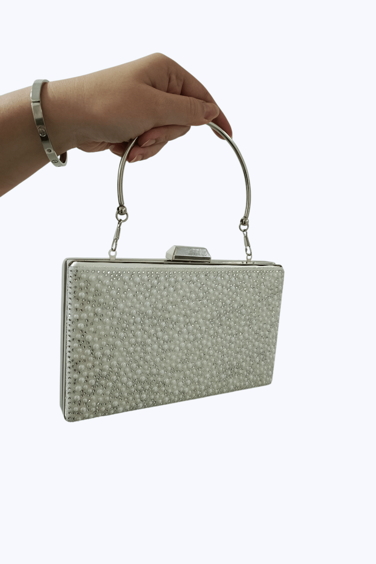 Sedef İnci Taşlı Kadın Abiye Çanta