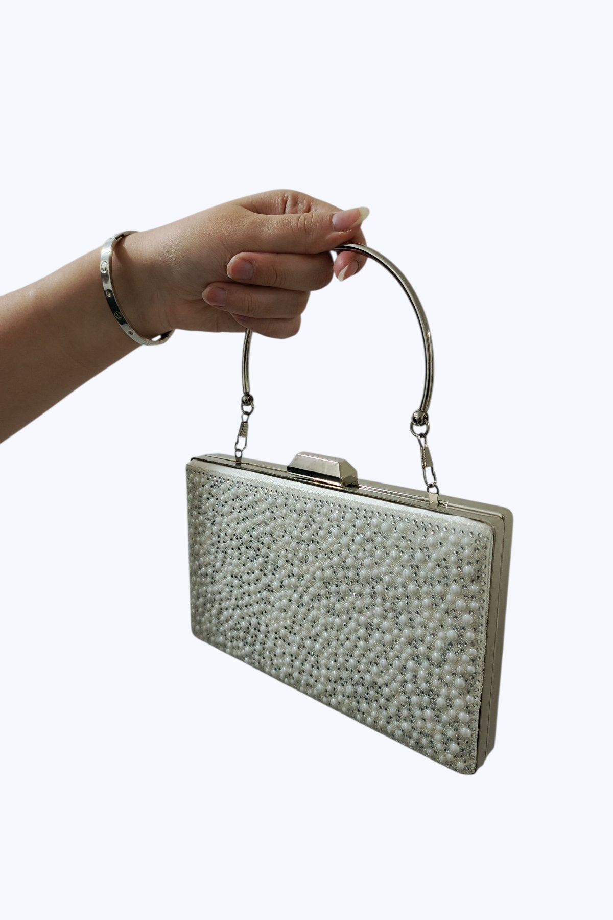 Sedef İnci Taşlı Kadın Abiye Çanta